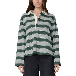 Joe's Jeans Womens The Dylan Oversized Rugby Shirt Small Heather Grey - NWT $178